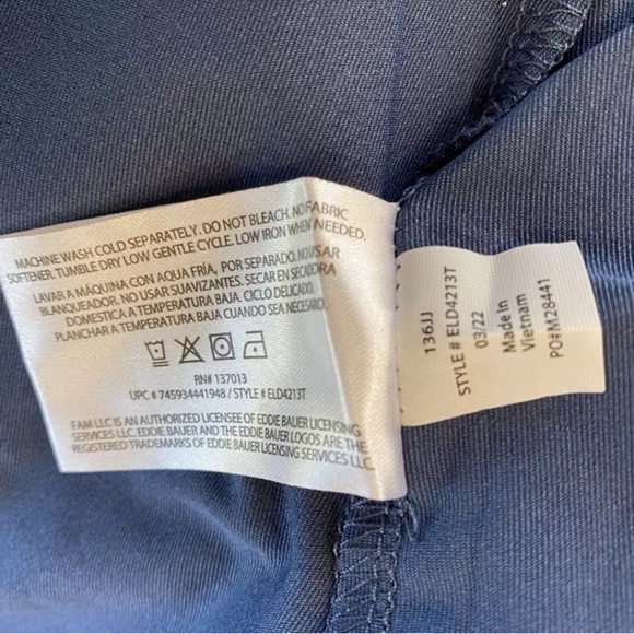 Eddie Bauer Harmony halter sundress vintage indigo NWOT Small - Picture 9 of 9